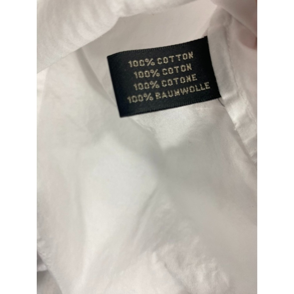 Ralph Lauren Black Label Shirt Women Sz 10 White Pleats Old Money Quiet Luxury - Picture 10 of 14